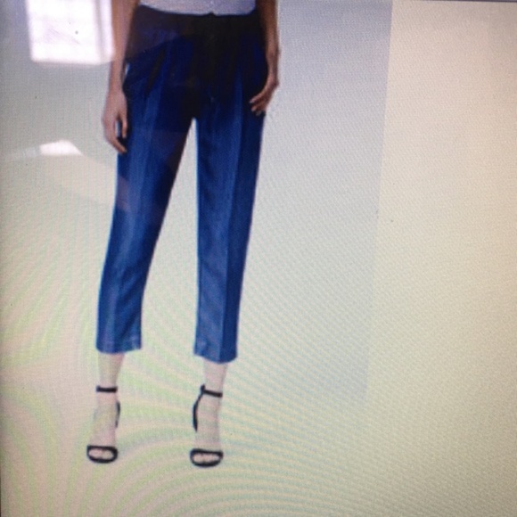 TUSALE ARMANI EXCHANGE Chambray High Waist Pant - Picture 3 of 6